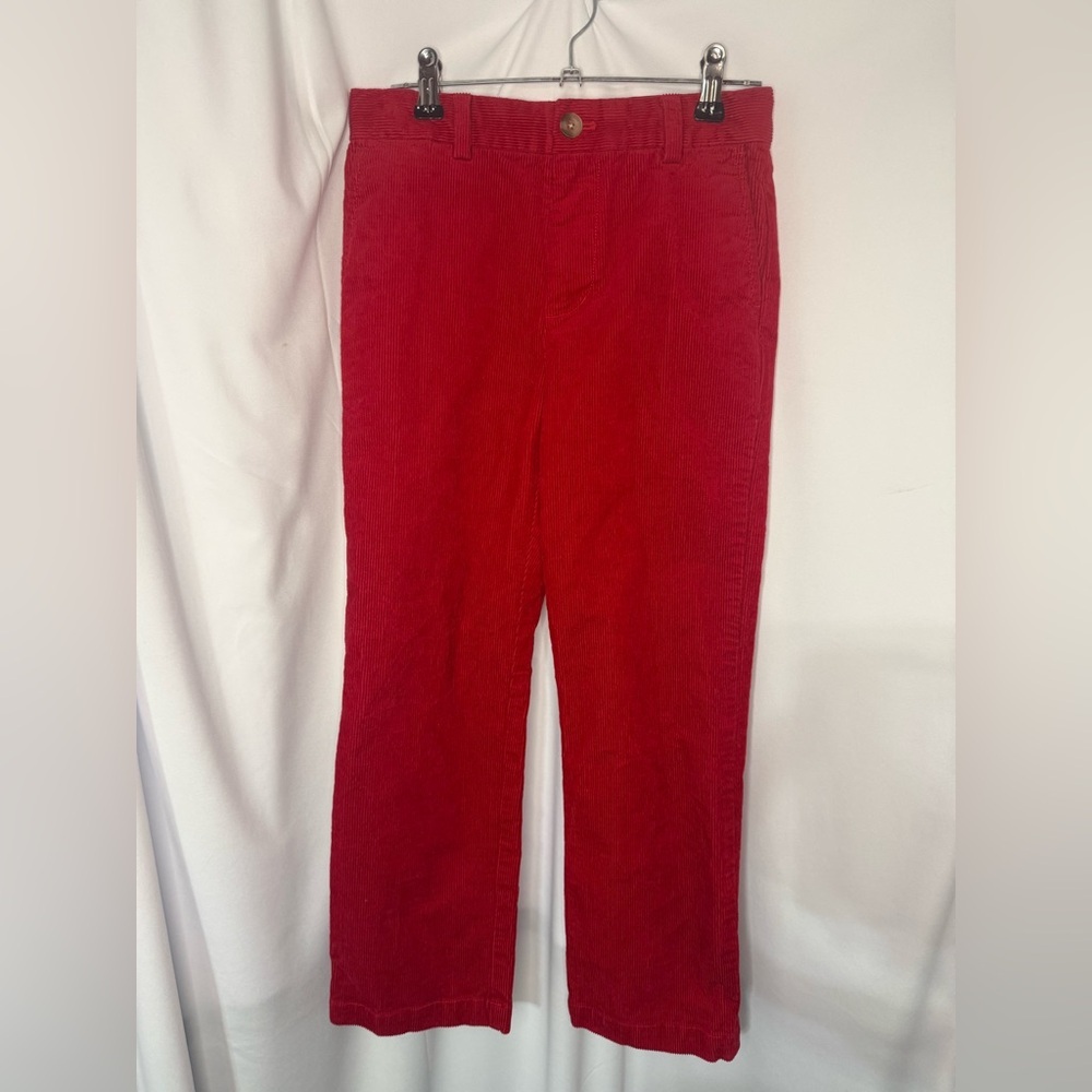Vineyard Vines Youth Boys 8 Corduroy Breaker Pants Lighthouse Red